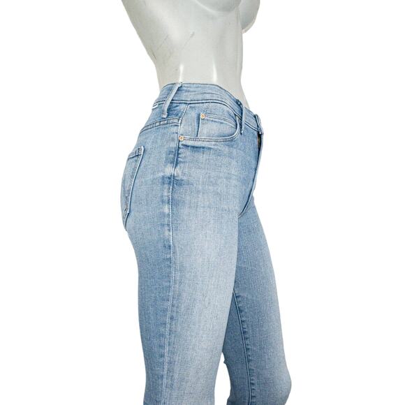 MOTHER Denim the Stunner Zip Ankle Step Fray Jeans camp Expert Size 25 - Picture 11 of 13